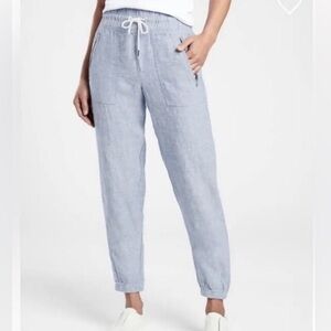 Athleta Cabo Linen Joggers Pants